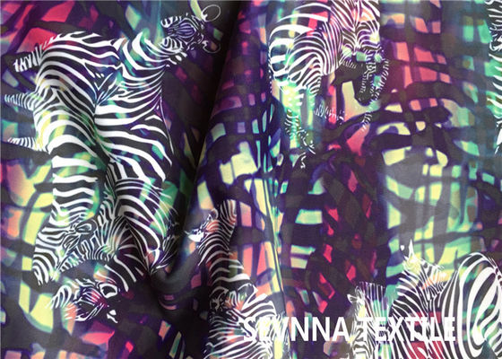 A impressão de Digitas reciclou a tela 225gsm-230gsm do roupa de banho com testes padrões animais