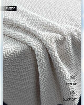 Tecido Ecológico para Moda Praia com Elasticidade Bidirecional de 130cm de Largura e 250gsm de Peso para Moda Praia Sustentável