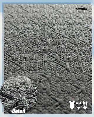 Tecido de Natação Texturizado com Alta Resistência ao Cloro, 98% Poliéster Reciclado e Proteção UV 50+