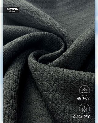 Tecido de Natação Texturizado com Alta Resistência ao Cloro, 98% Poliéster Reciclado e Proteção UV 50+