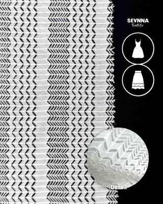 Adults Striped Recycled Swimwear Fabric Sustainable Material for Eco Friendly Swimwear Production and Durable Performance