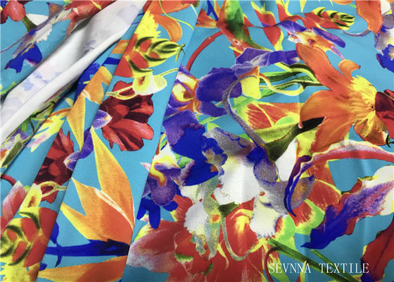 Mini material impresso floral da tela do biquini, tela do maiô de 180gsm Lycra