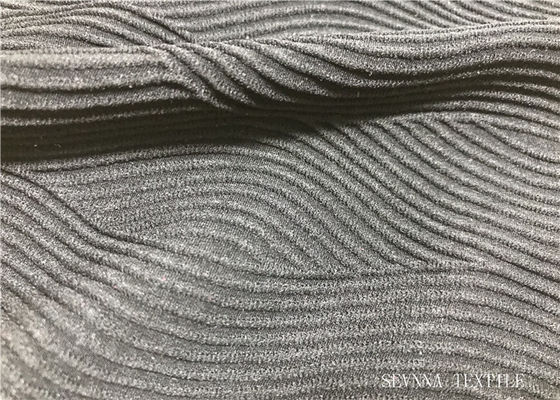 Tela atlética da malha da retenção da boa forma, telas cinzentas usadas para o Activewear