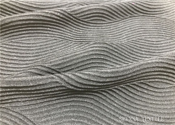 Tela atlética da malha da retenção da boa forma, telas cinzentas usadas para o Activewear