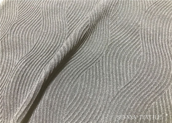Tela atlética da malha da retenção da boa forma, telas cinzentas usadas para o Activewear