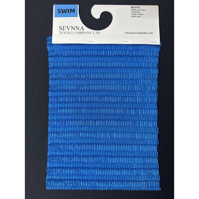 Tecido de banho texturizado de seersucker de nylon reciclado 320GSM UPF 50+ RN-2781