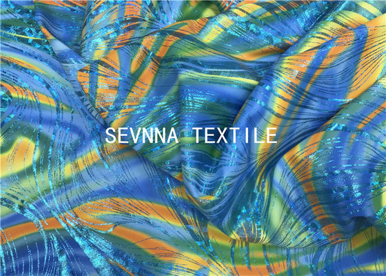 O estiramento super da tela da malha do Activewear da cópia da sensação da mão do toque do papel do Spandex de ROICA mantém elástico Cuttable livre morno
