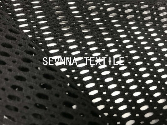 O material do Spandex do poliéster do Sportswear o fato plástico reciclado que da forma da malha da rede do esporte dos fios da garrafa cobre levanta