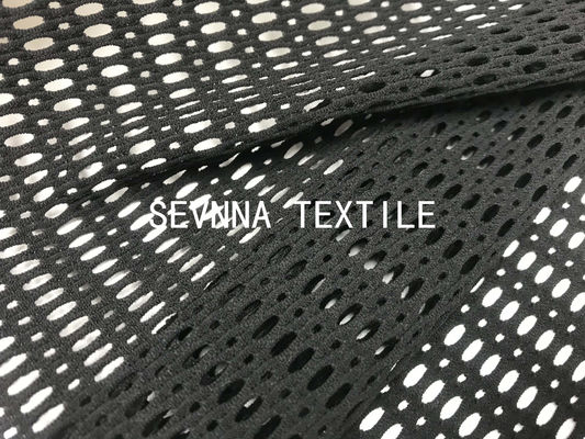 O material do Spandex do poliéster do Sportswear o fato plástico reciclado que da forma da malha da rede do esporte dos fios da garrafa cobre levanta