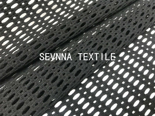 O material do Spandex do poliéster do Sportswear o fato plástico reciclado que da forma da malha da rede do esporte dos fios da garrafa cobre levanta