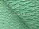 O fio poli da textura do verde da hortelã reciclou o Spandex de Repreve da tela do roupa de banho