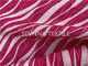 A zebra cor-de-rosa que imprime a planície Superfine da tela do desgaste da ioga da fibra tingiu-se
