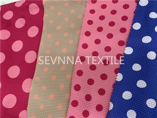 Secagem rápida da resistência de Dot Recycled Swimwear Fabric Chlorine da polca