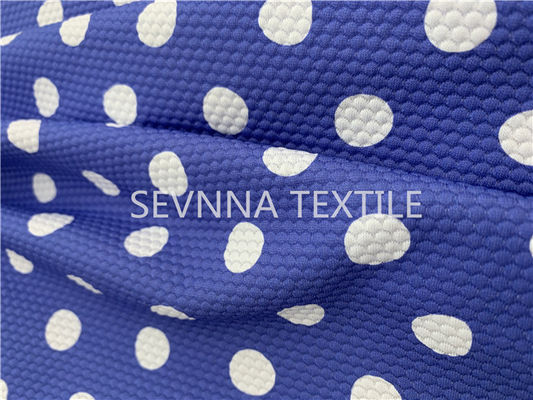Secagem rápida da resistência de Dot Recycled Swimwear Fabric Chlorine da polca