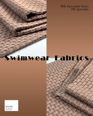 105cm Nylon reciclado Spandex tecido de tricô duplo 360gm