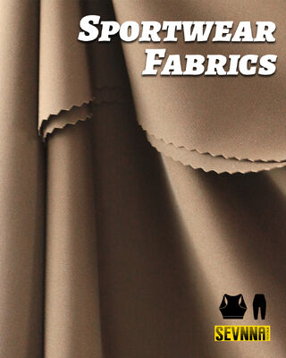 Tecidos funcionais Tecidos de desempenho com 190-200gsm Peso 62% Colágeno Nylon + 38% Elastano Mistura e propriedades colorfast