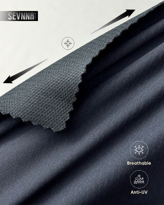 Tecido de ciclismo durável com 230gm Peso 132cm Largura e resistente à umidade para roupas de ciclismo de alto desempenho