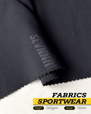 Tecido para Yoga 260gsm com Elastano de Poliéster Reciclado Anti Odor e Elástico para Activewear