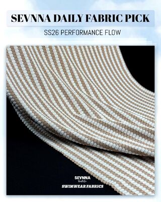 Tecido de Moda Praia Reciclado Respirável 320gsm Tecido Sustentável de Secagem Rápida para Produção de Moda Praia