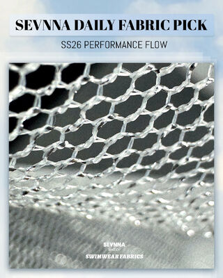 Tecido de roupa de banho ecológico com resistência ao cloro, elasticidade de duas vias e secagem rápida para roupa de banho sustentável