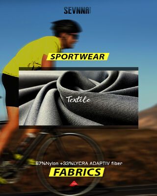 Tecido Lycra Stretch de Secagem Rápida com Proteção UV de 270gsm para Roupas Esportivas e de Banho