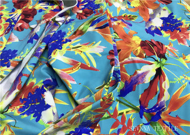 Mini material impresso floral da tela do biquini, tela do maiô de 180gsm Lycra