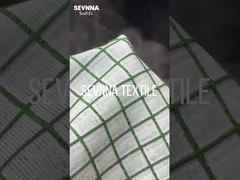 Tecido de tricô duplo de poliéster reciclado, de fibras recicladas, adequado para vestuário de verão/outono