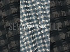 Eleve a sua coleção de roupa de banho com tecido de natação texturizado de fornecedores confiáveis