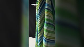 Tecido de nylon reciclado Eco Stripe Stretch