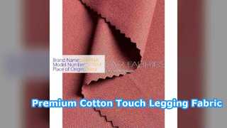 Tela superior SP7054 da legging do toque do algodão 320GSM
