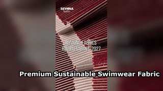 Tecido de roupa de banho reciclado ecológico para moda sustentável
