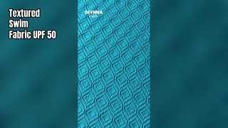 Tecido de natação texturizado com alta resistência ao cloro e 93% de nylon reciclado para um Swi durável